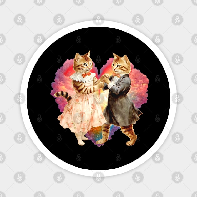 The Love Cats (No Text) Magnet by kingkongmatsing